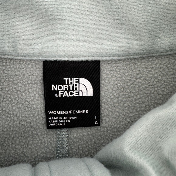 The North Face Womens Full Zip Fleece Lined Jacket Light Green Size L - Picture 5 of 11